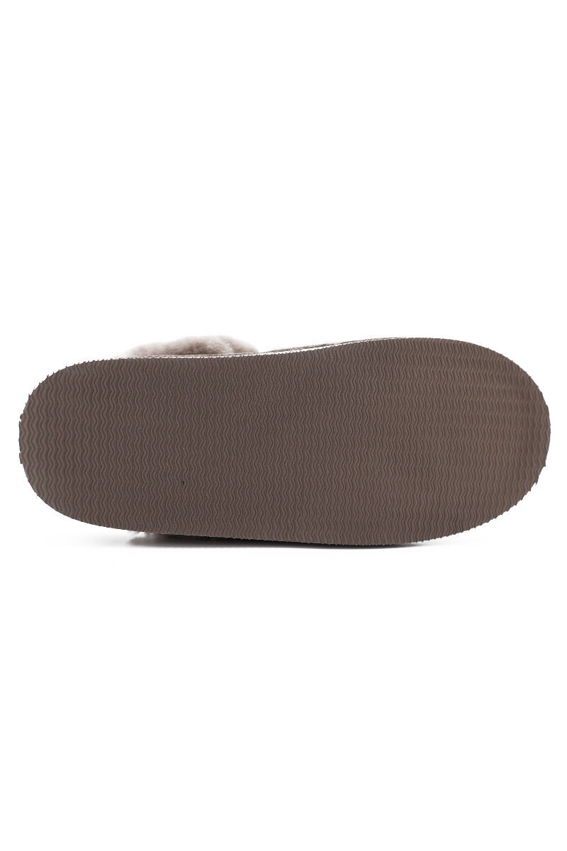 Woollies Slip On Hjemmesko Stone