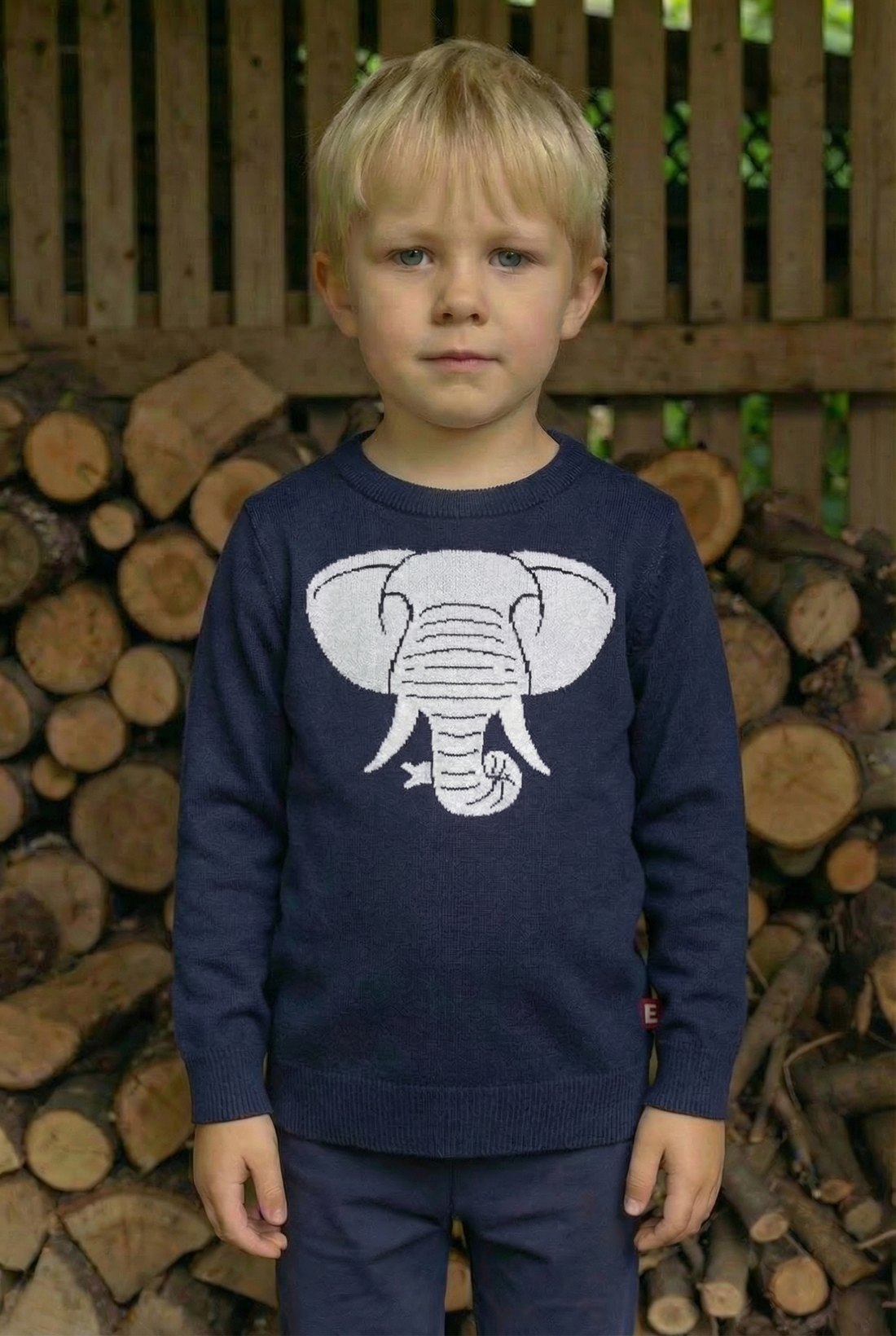 Dyrarctic Cotton Sweater Dk Navy ELEFANT