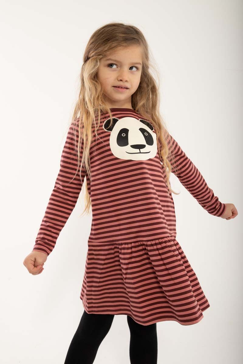 Dyrzanzi Dress LS Red Wine/Old Rose PANDA