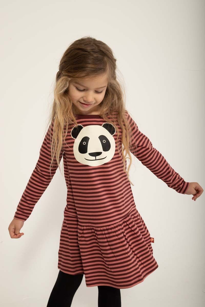 Dyrzanzi Dress LS Red Wine/Old Rose PANDA